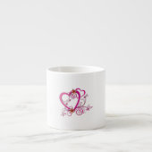 Pink Hearts Linked Espresso Kop (Voorkant)