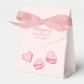 Pink Hearts Little Sweetheart Baby shower Bedankdoosjes (Voorkant Zijde)