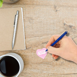 Pink Hearts Love Coupons Valentijn's Day Hart Sticker