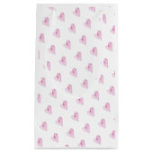 Pink Hearts Love Sweet Valentijnsdag Wedding Baby Klein Cadeauzakje (Voorkant)