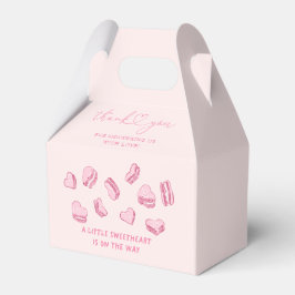 Pink Hearts Meisjes Valentijn Baby shower Bedankdoosjes