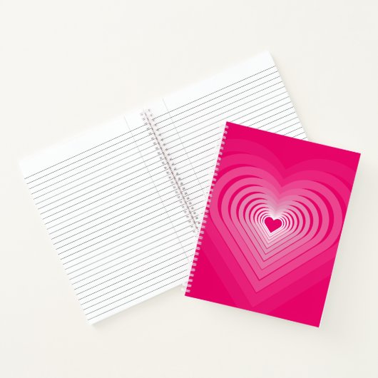 Pink Hearts Notitieboek Gift (Binnen)