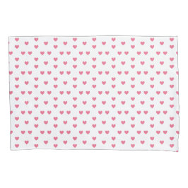 Pink Hearts Ornamental Minimalist Modern Pattern. Kussensloop