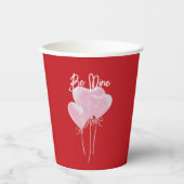 Pink Hearts Papieren Bekers (Voorkant)