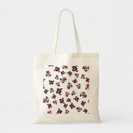 Pink Hearts Pattern – Cute Doodle Design Tote Bag