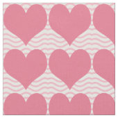 Pink Hearts Pattern Stof (Close Up)