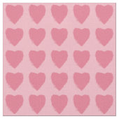 Pink Hearts Pattern Stof (Close Up)