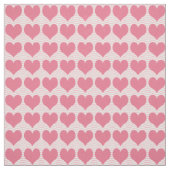 Pink Hearts Pattern Stof (Swatch)