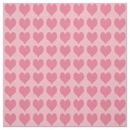 Pink Hearts Pattern Stof