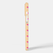 Pink Hearts Patterns Valentijnsdag Perzik Sinaasap Case-Mate iPhone Case (Achterkant / Links)