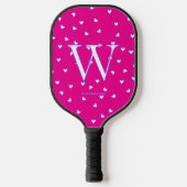 Pink Hearts Pickleball Paddle (Voorkant)