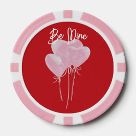 Pink Hearts Poker Chips