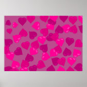 Pink Hearts Poster (Voorkant)