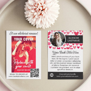 Pink Hearts Romance Auteur Boek Release Marketing Visitekaartje