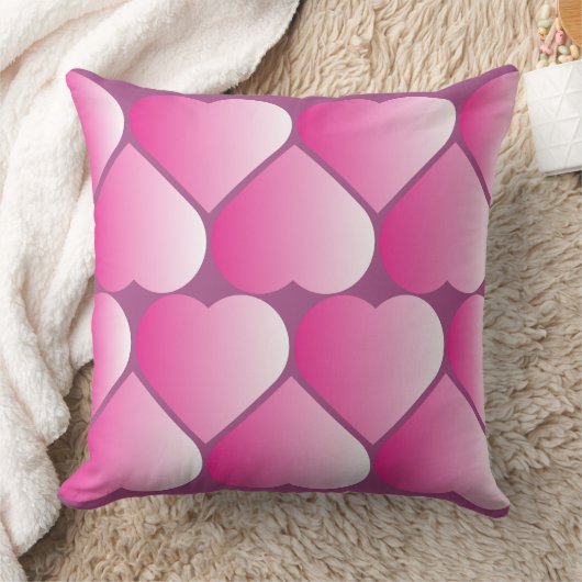 Pink Hearts-Sierkussen Kussen (Deken)