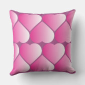 Pink Hearts-Sierkussen Kussen (Achterkant)