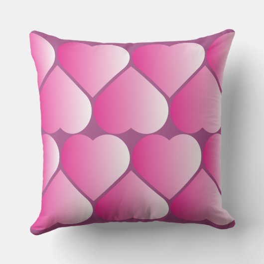 Pink Hearts-Sierkussen Kussen (Achterkant)