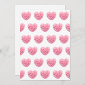 Pink Hearts Vakantie Kaarten (Voorkant / Achterkant)