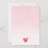 Pink Hearts Valentijn Baby shower Bedankkaart (Achterkant)