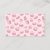 Pink Hearts Valentijn Luier Raffle ticket Informatiekaartje (Achterkant)