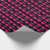 Pink Hearts - xoxo valentijn liefde Cadeaupapier (Hoek)