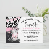 Pink Heb je de Moos 2e Verjaardag Koe gehoord Kaart (Staand voorkant)