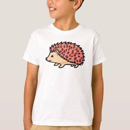 Pink Hedgehog T-shirt (Voorkant)