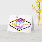 PINK heeft Fabulous Las Vegas Birthday Kaart (Gele Bloem)