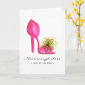 Pink heel kaart (Gele Bloem)