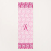 Pink Henna Flowers Yoga Mat (Voorkant)