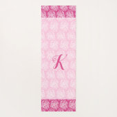 Pink Henna Flowers Yoga Mat (Achterkant)