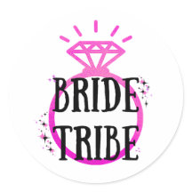 Pink Hen's Party Bachelorette Ring Bruid Tribe