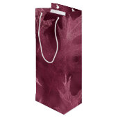 PINK HERFST AUTUMN LEAVES WIJN CADEAUTAS (Achterkant Gekanteld)