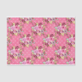 PINK HERFST AUTUMN PUMPKINS & WATERVERF FLOWERS TISSUEPAPIER