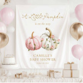Pink Herfst Pumpkin Party Wandkleed