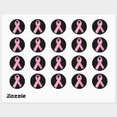 Pink Hero Ronde Sticker (Vel)