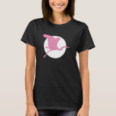 Pink Heron T-shirt (Voorkant)