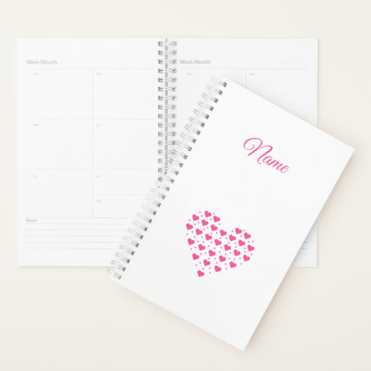 Pink Herz Planner (Display)