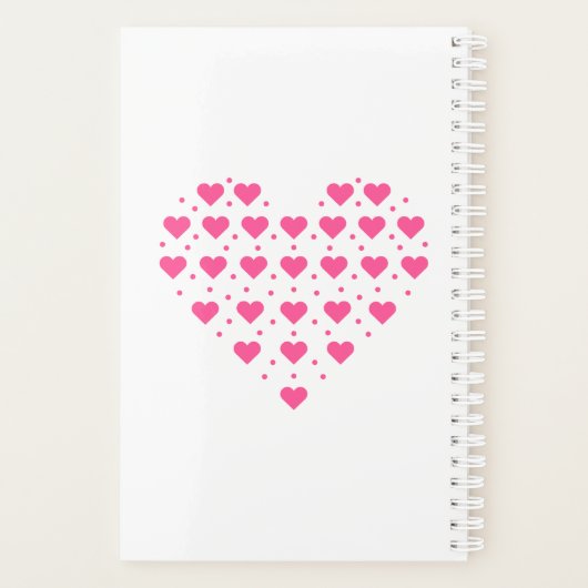 Pink Herz Planner (Achterkant)