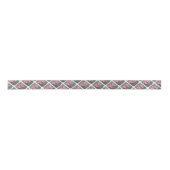 PINK HIBISCUS FLOWER RIBBON SATIJNEN LINT (Voorkant)