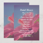 Pink Hibiscus Flower Vrijgezellenfeest Kaart (Voorkant / Achterkant)