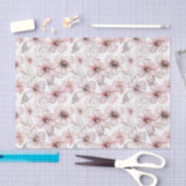 Pink Hibiscus Flowers Birthday Tissuepapier (Craft)