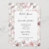 Pink Hibiscus Flowers Bridal Shower Kaart (Voorkant / Achterkant)