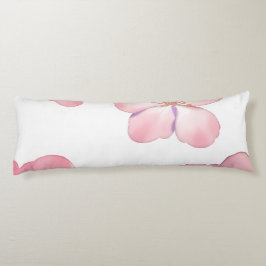 Pink hibiscus lichaamskussen