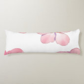 Pink hibiscus lichaamskussen (Voorkant)