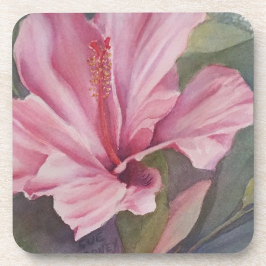 PINK HIBISCUS-ONDERZETTERS ONDERZETTER (Voorkant)