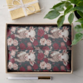 Pink Highland Cow Yarn Rose Tissuepapier (Geschenk)