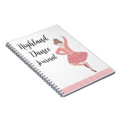 Pink Highland Dancer Journal Notitieboek (Rechterzijde)