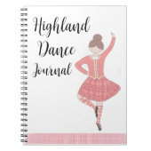 Pink Highland Dancer Journal Notitieboek (Voorkant)