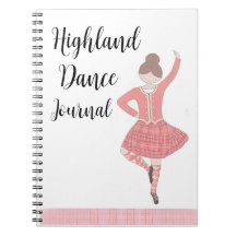 Pink Highland Dancer Journal